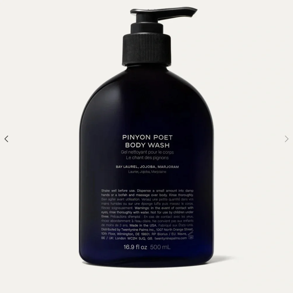 TWENTY NINE PALMS Palms Pinyon Poet Body Wash 16.9 fl oz by Jared Leto. NIB